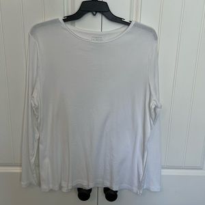 Talbots Long Sleeve White T-shirt. 2X